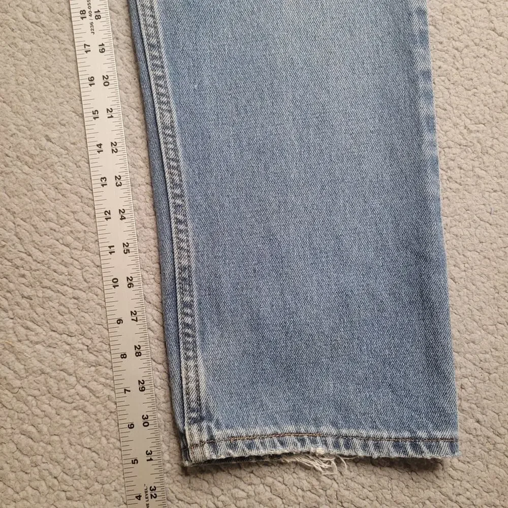 VTG Levis 505 Jeans 30x32 Blue‎ Denim Regular Fit Straight Leg Red Tab Classic
